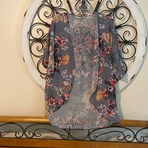 Floral Kimono Cardigan NWOT